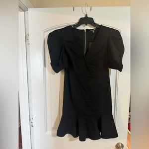 Black fishtail dress